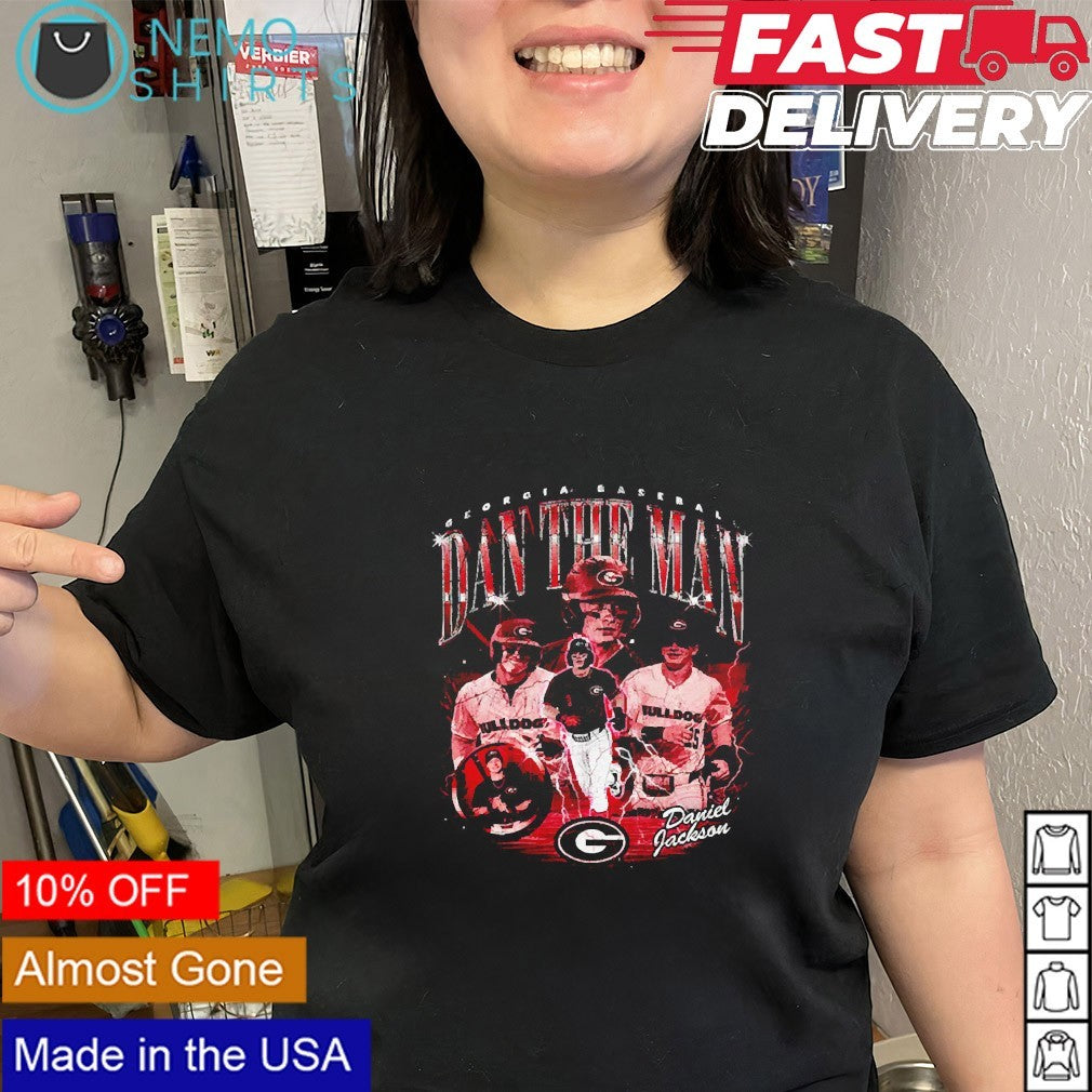 Dan the man Daniel Jackson Georgia Bulldogs player retro graphic shirt
