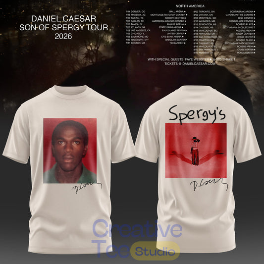 Daniel Caesar – “Son of Spergy” 2026 Tour T-Shirt