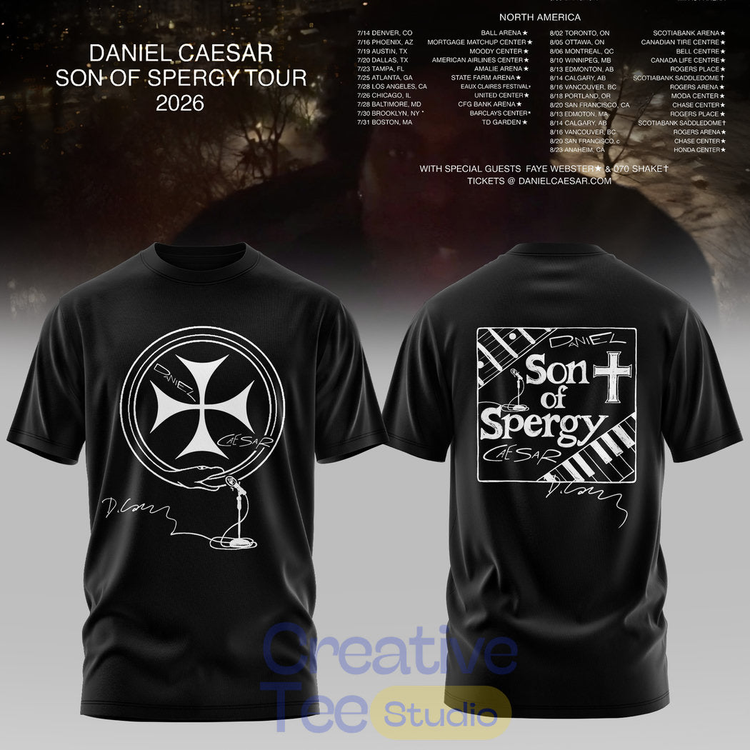 Daniel Caesar – “Son of Spergy” 2026 Tour T-Shirt