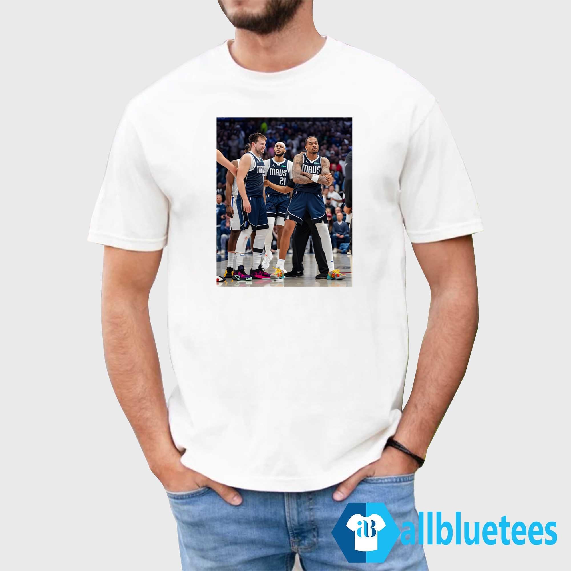 Daniel Gafford Luka Doncic And PJ Washington I’m Standing On Business Shirt