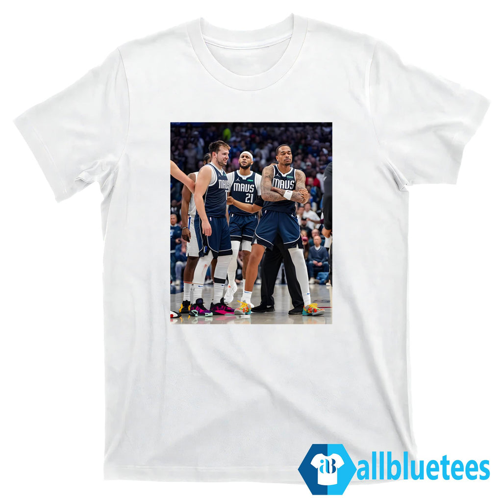 Daniel Gafford Luka Doncic And PJ Washington I’m Standing On Business Shirt