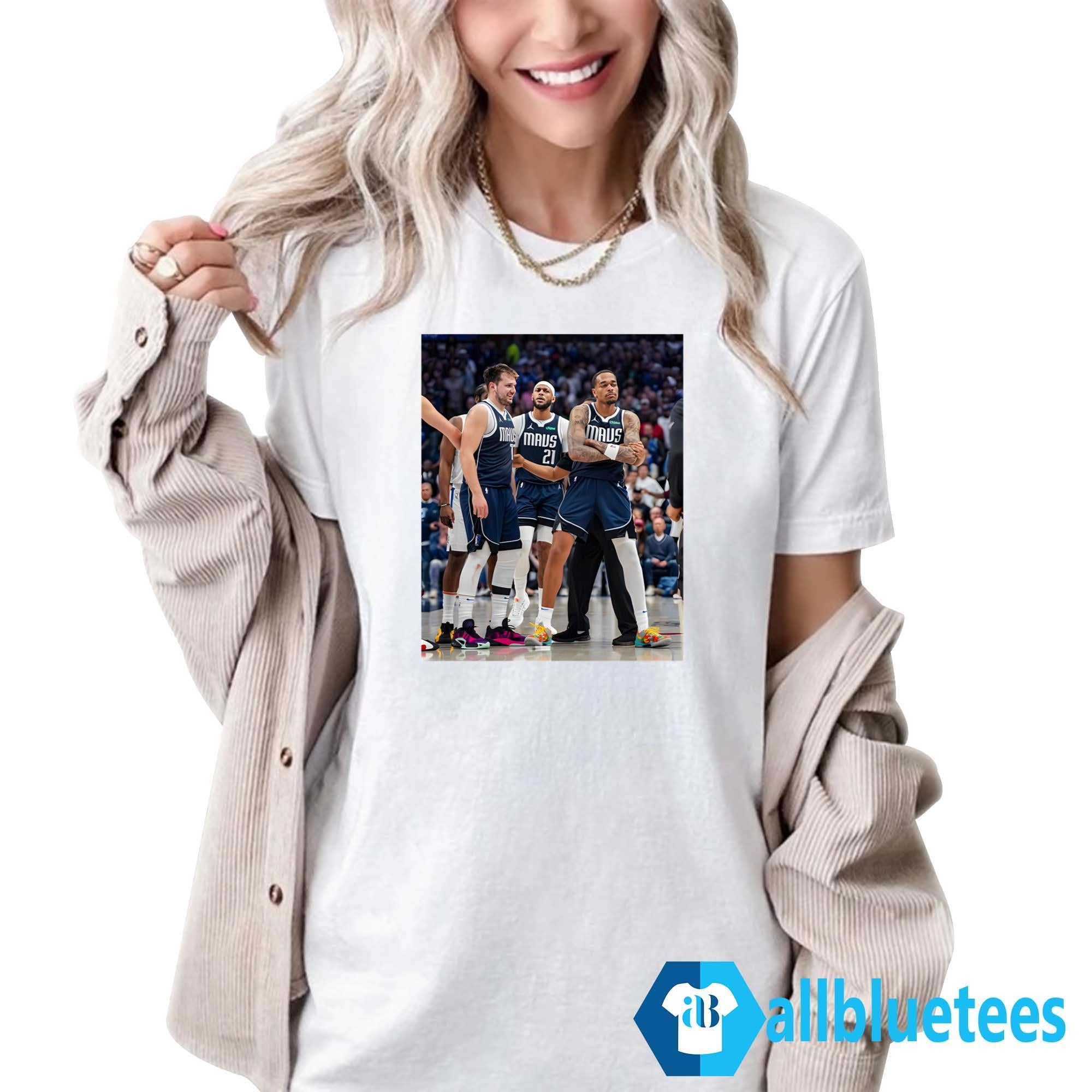 Daniel Gafford Luka Doncic And PJ Washington I’m Standing On Business Shirt