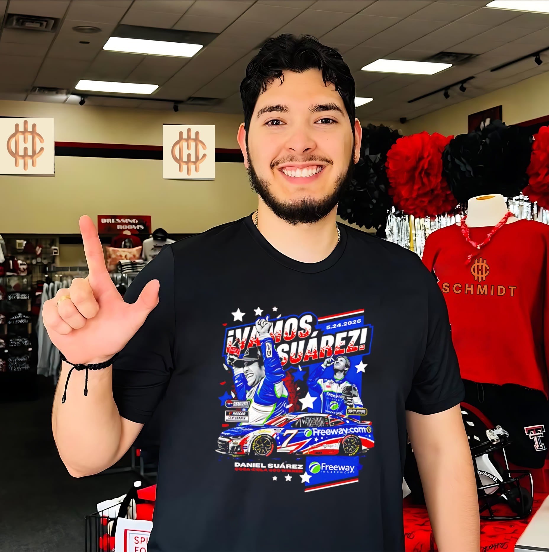 Daniel Suárez Freeway Insurance Coca-Cola 600 Winner shirt