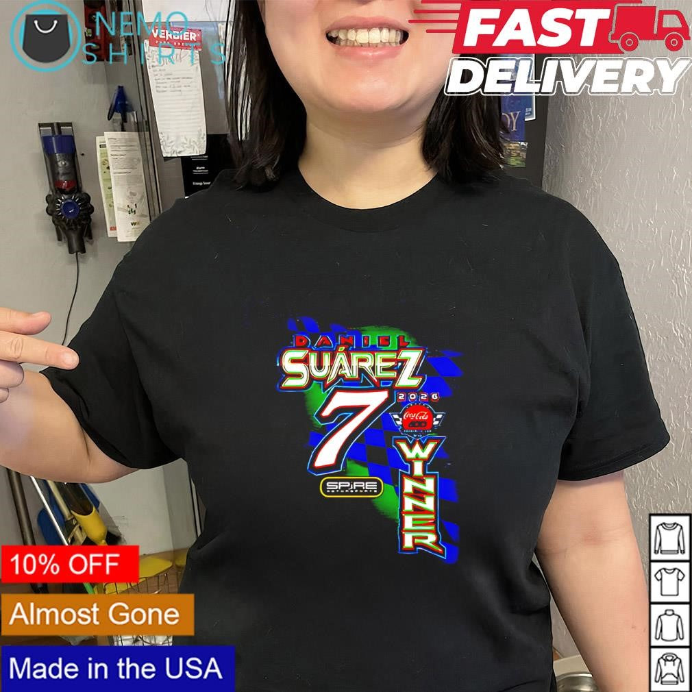 Daniel Suarez NASCAR number 7 winner 2026 shirt