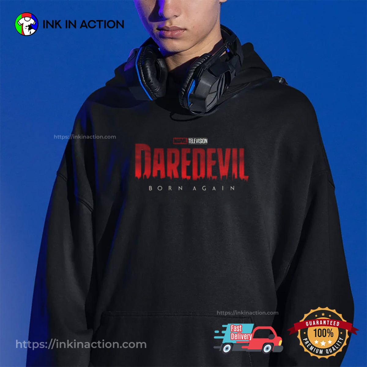 Daredevil Born Again Logo Basic T-shirt