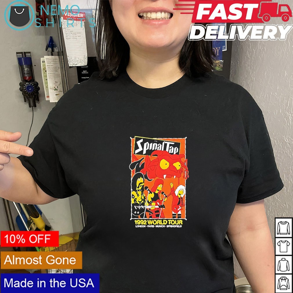 Dark Lord Spinal Tap 1992 world tour London Paris Munich Springfield shirt