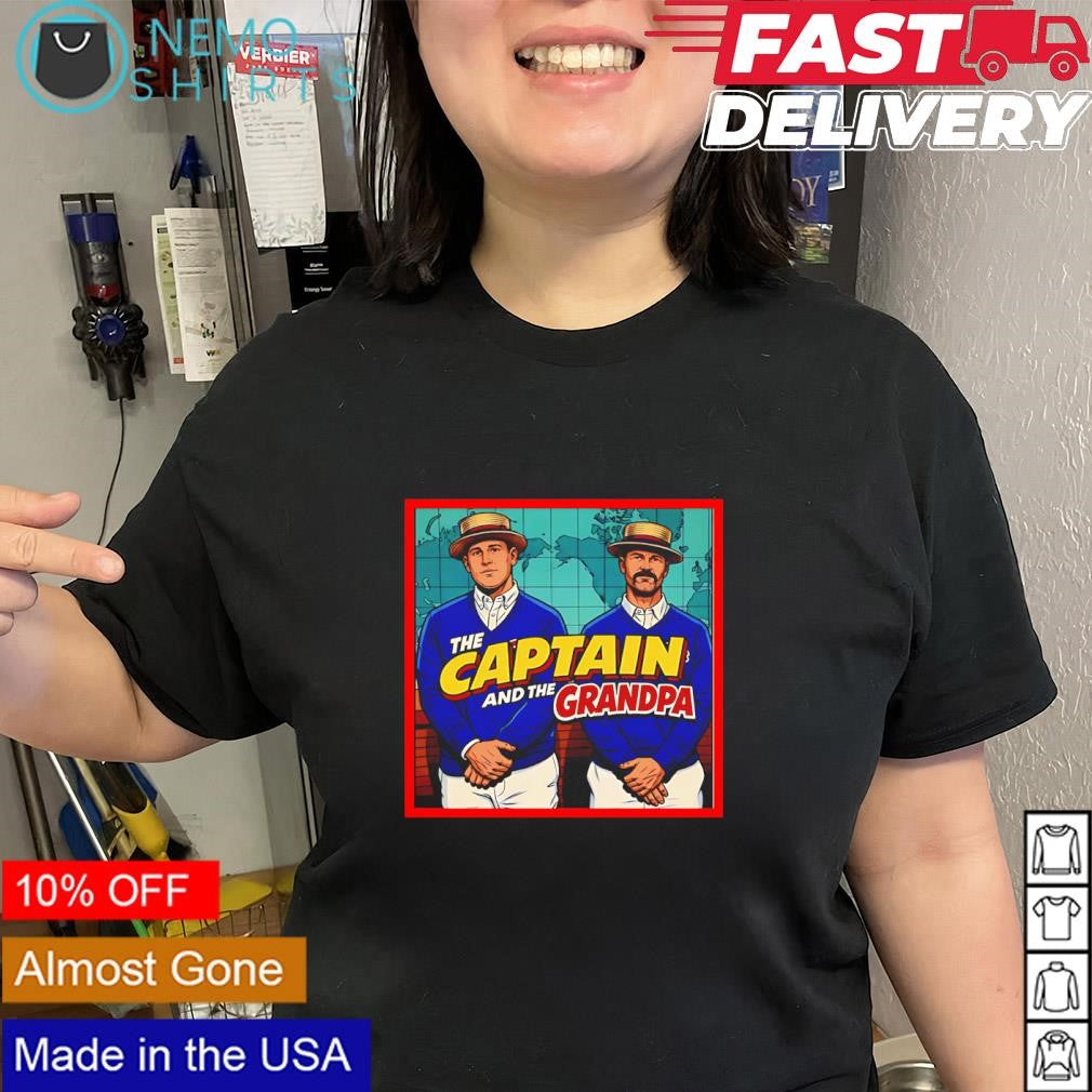 David Ross and Anthony Rizzo Chicago Cubs the Captain and Grandpa graphic shirt