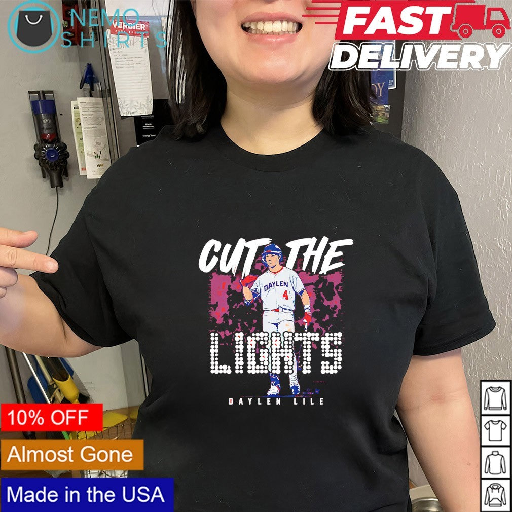 Daylen Lile Washington Nationals player cut the lights shirt
