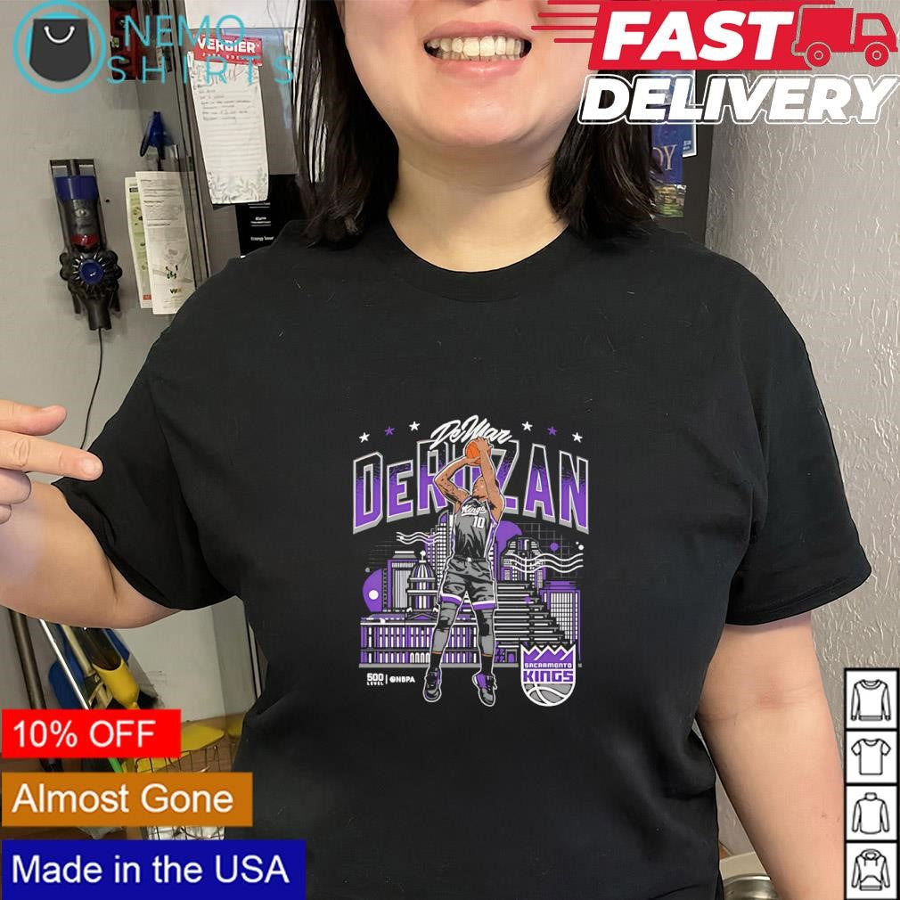 DeMar DeRozan Sacramento Kings skyline city player shirt