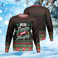 Dear Santa Define Naughty Ugly Christmas Sweater
