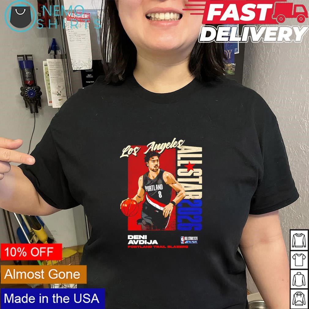 Deni Avdija Portland Trail Blazers 2026 NBA All-Star signature shirt