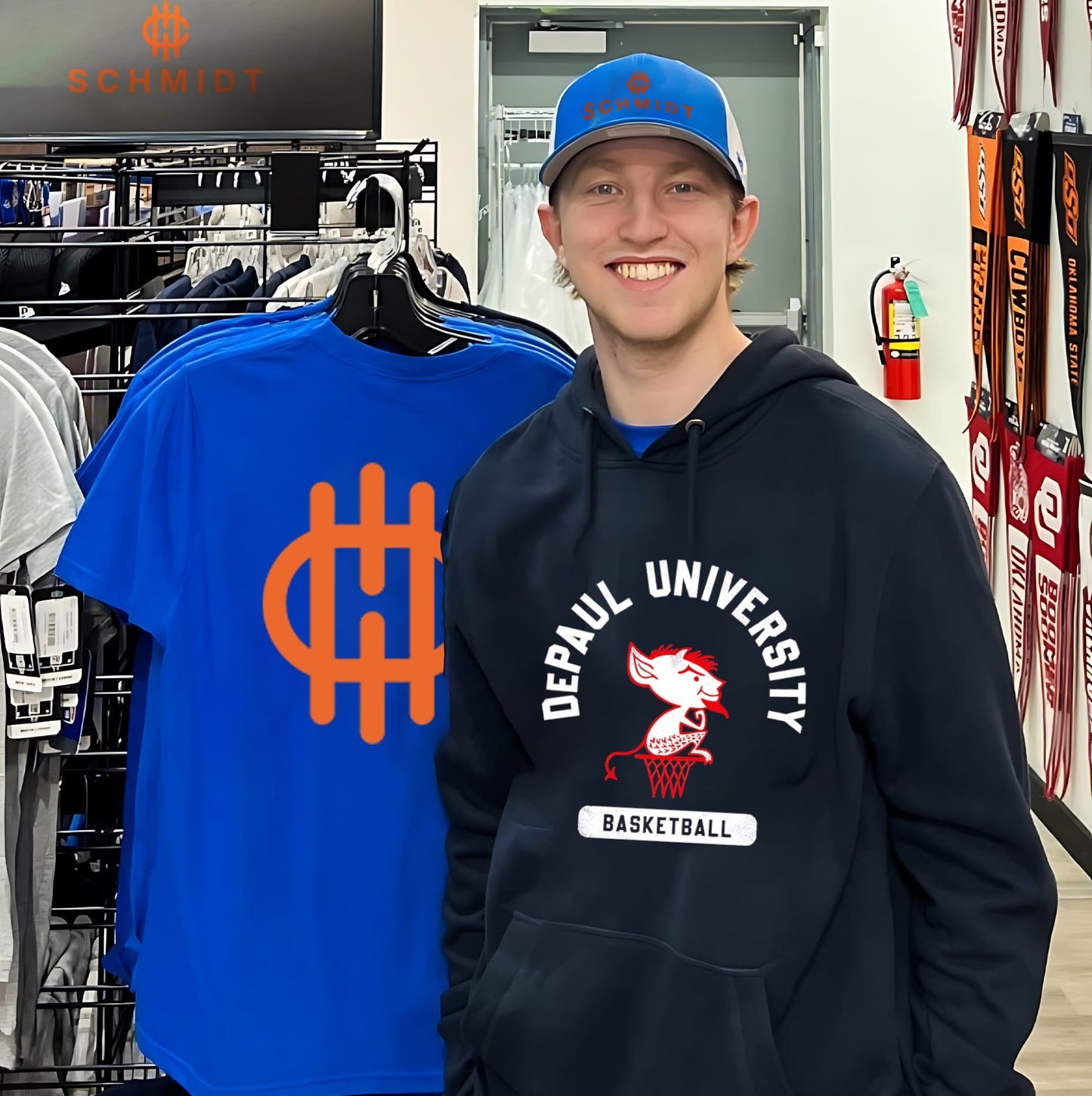 Depaul University basketball demons mascot shirt