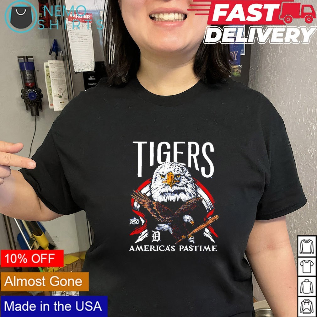 Detroit Tigers America’s pastime eagle 250th USA freedom shirt
