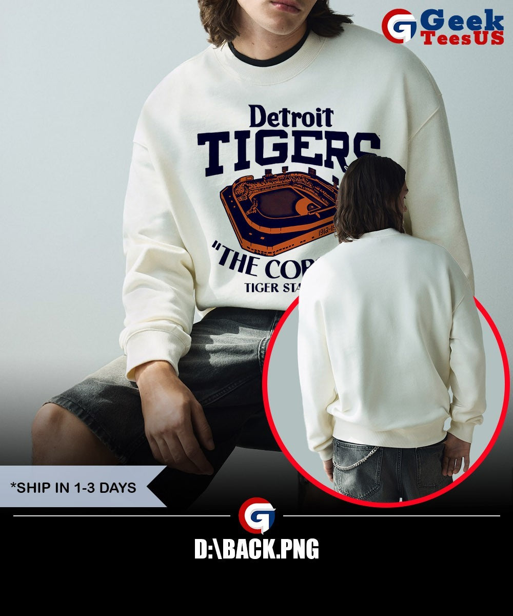 Detroit Tigers the corner Tiger Stadium logo shirt