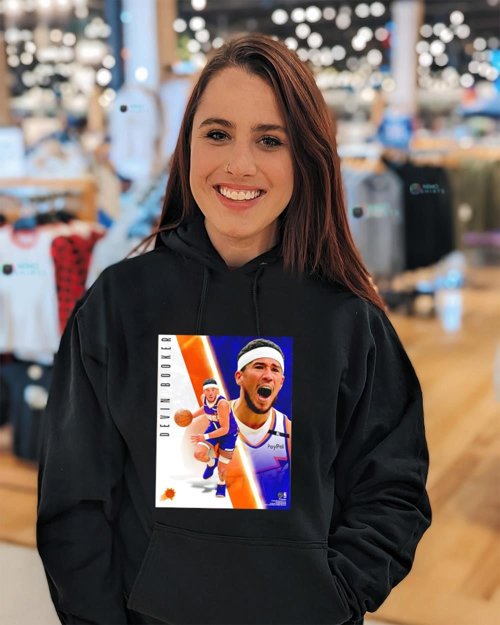 Devin Booker Phoenix Suns radiance collage logo shirt