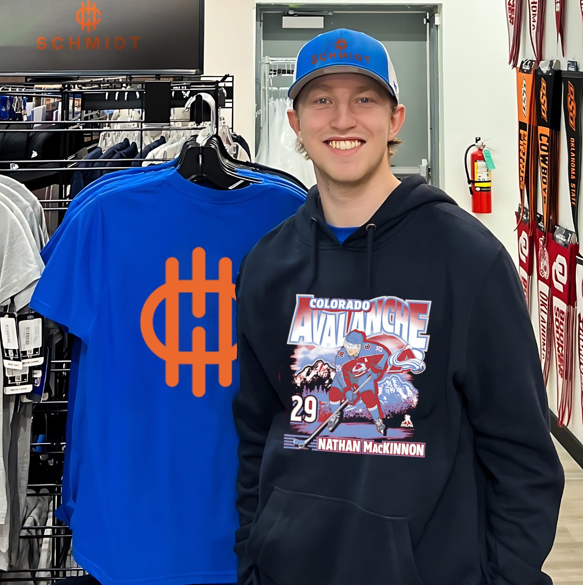 Colorado Avalanche Nathan MacKinnon City Name & Number shirt
