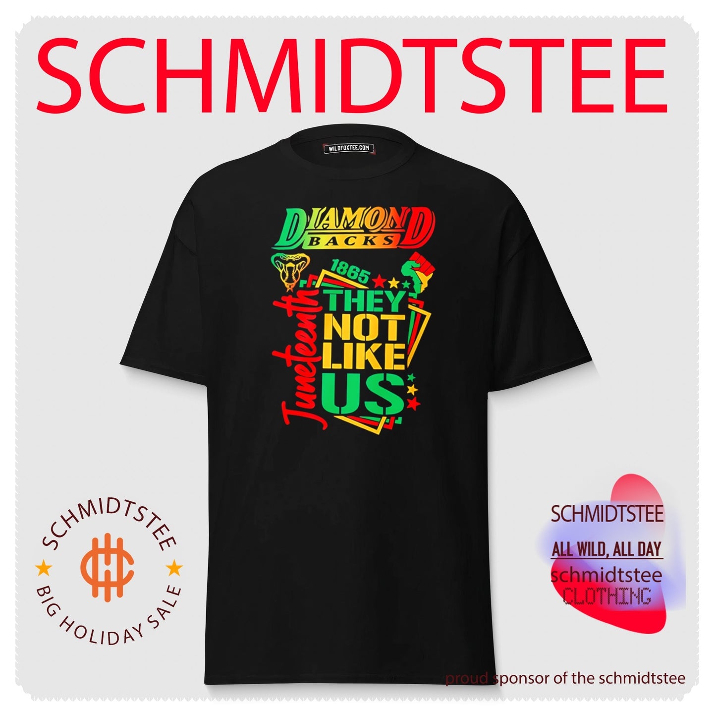 Diamond backs 1865 Juneteenth they not like us graphic shirt