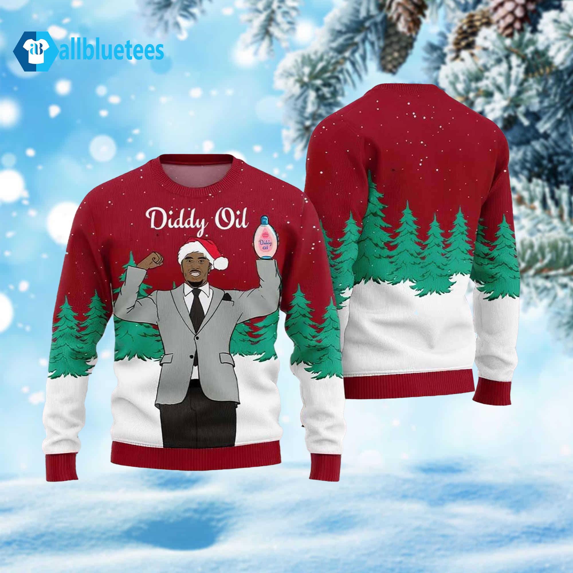 Diddy Oil Ugly Christmas Sweater