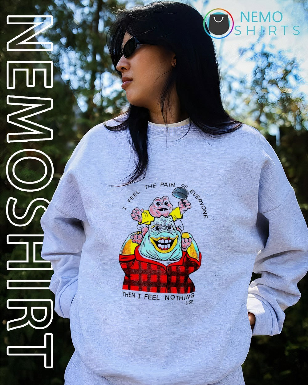 Dinosaurs I feel the pain of everyone then I feel nothing shirt