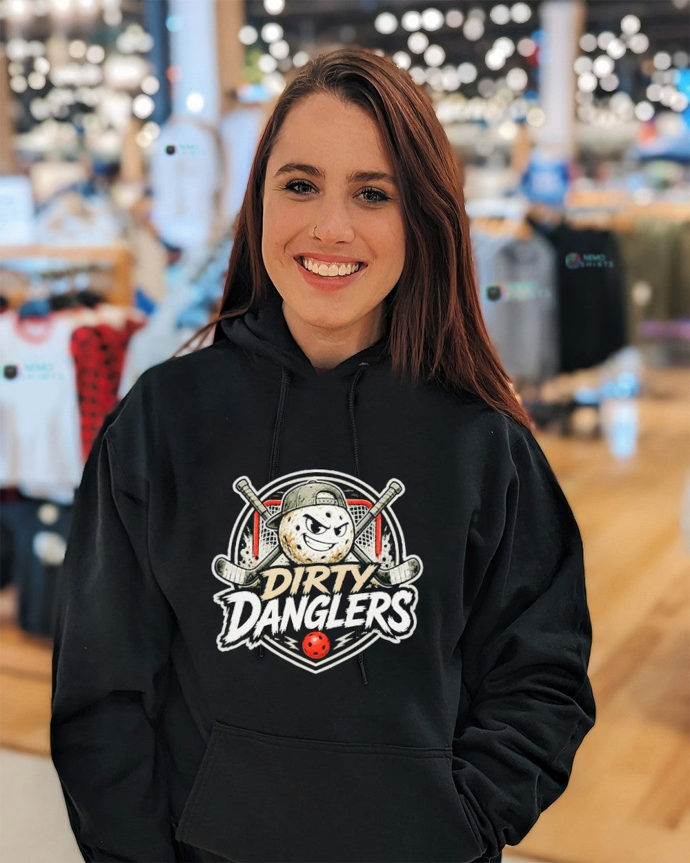 Dirty dangler hockey shirt