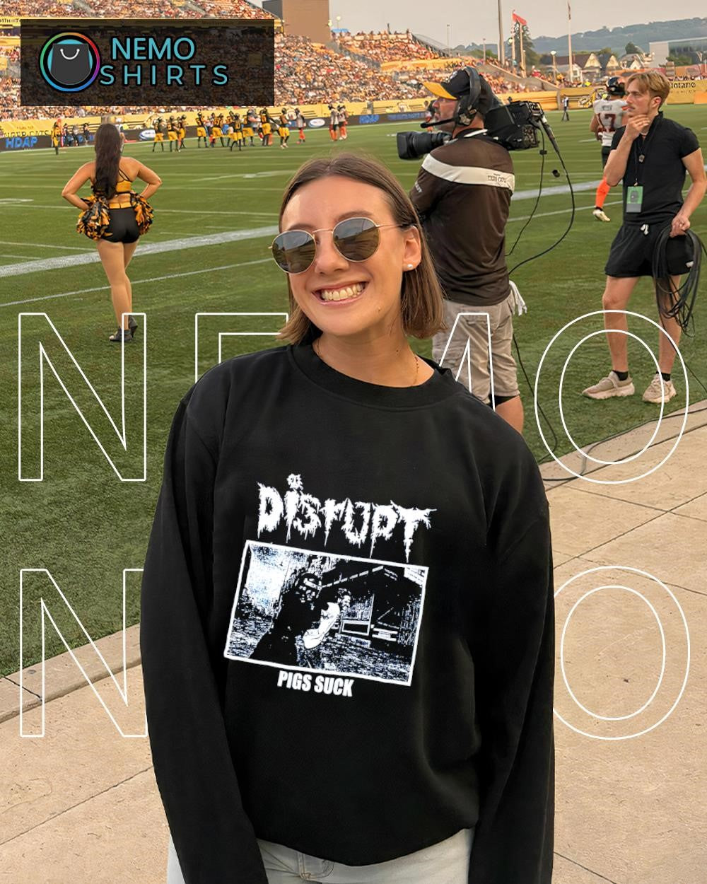 Disrupt Pigs Suck crust punk band shirt