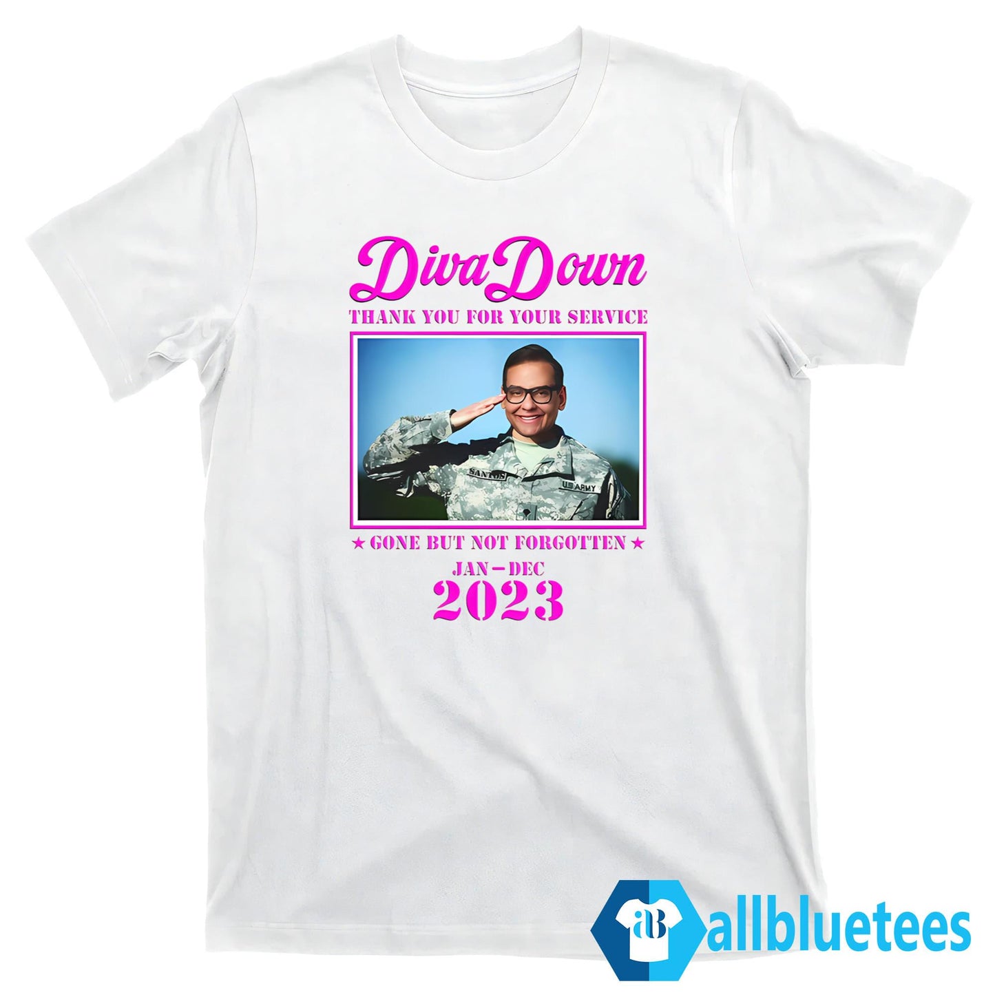 Diva Down Thank You For Your Service George Santos Shirt