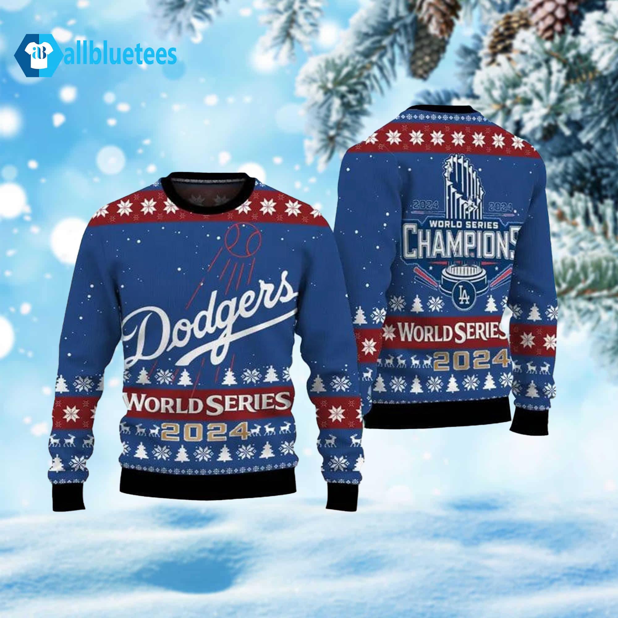 Dodgers World Series Ugly Christmas Sweater