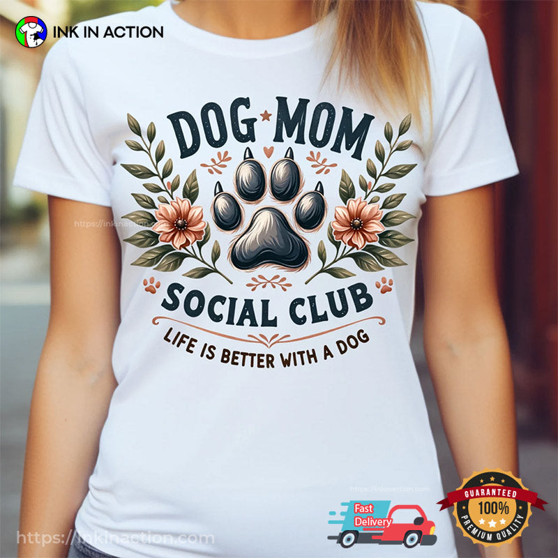 Dog Mom Social Club Paw Lovers Tee