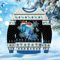 Dolphin With Snowflakes Ugly Christmas Sweater