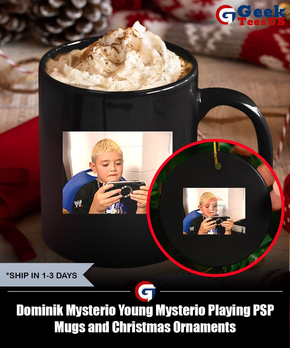 Dominik Mysterio Young Mysterio Playing PSP shirt