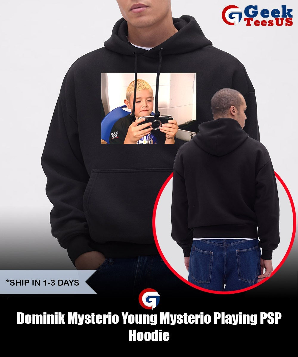 Dominik Mysterio Young Mysterio Playing PSP shirt