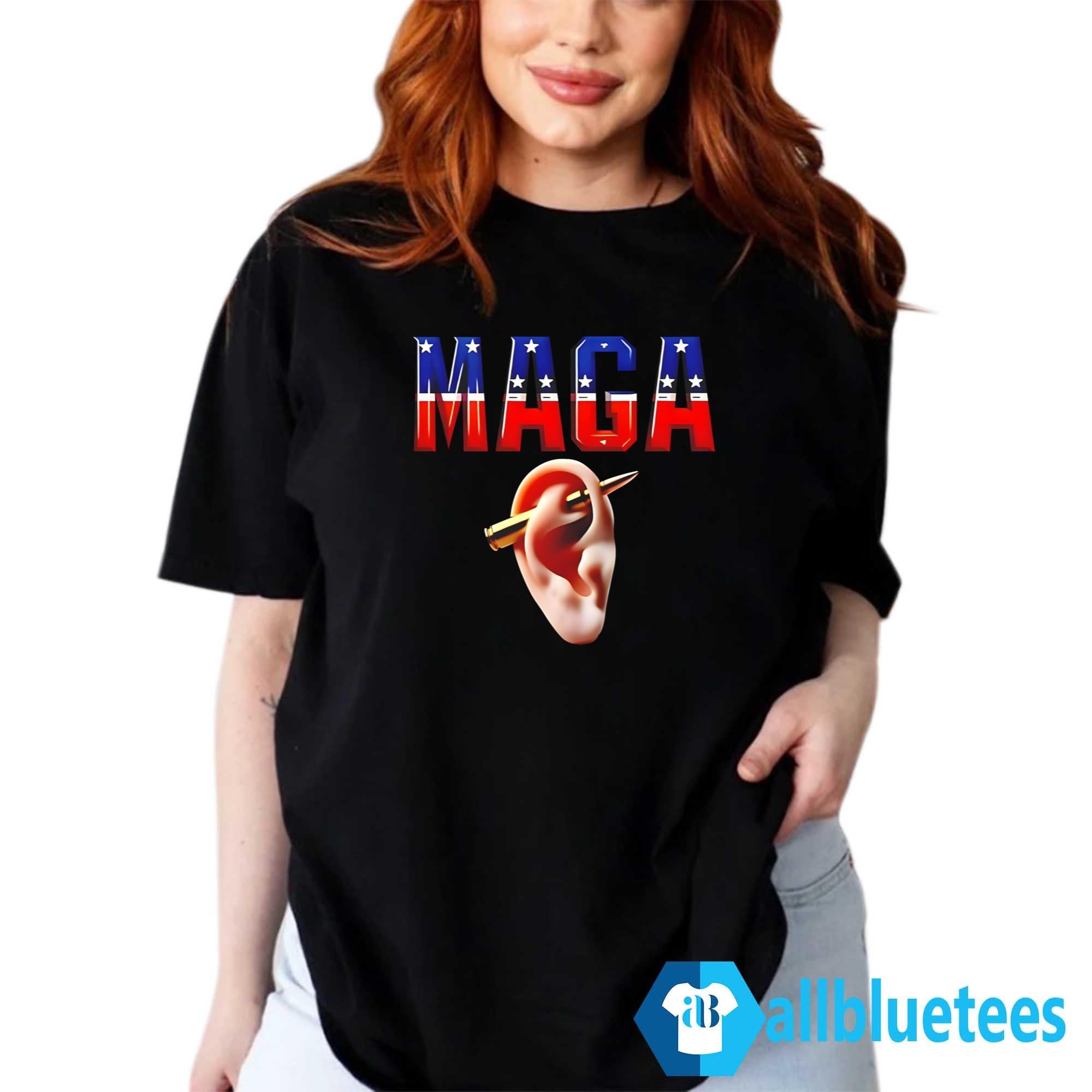 Donald Trump Bullet Ears MAGA New Piercing 2024 Shirt