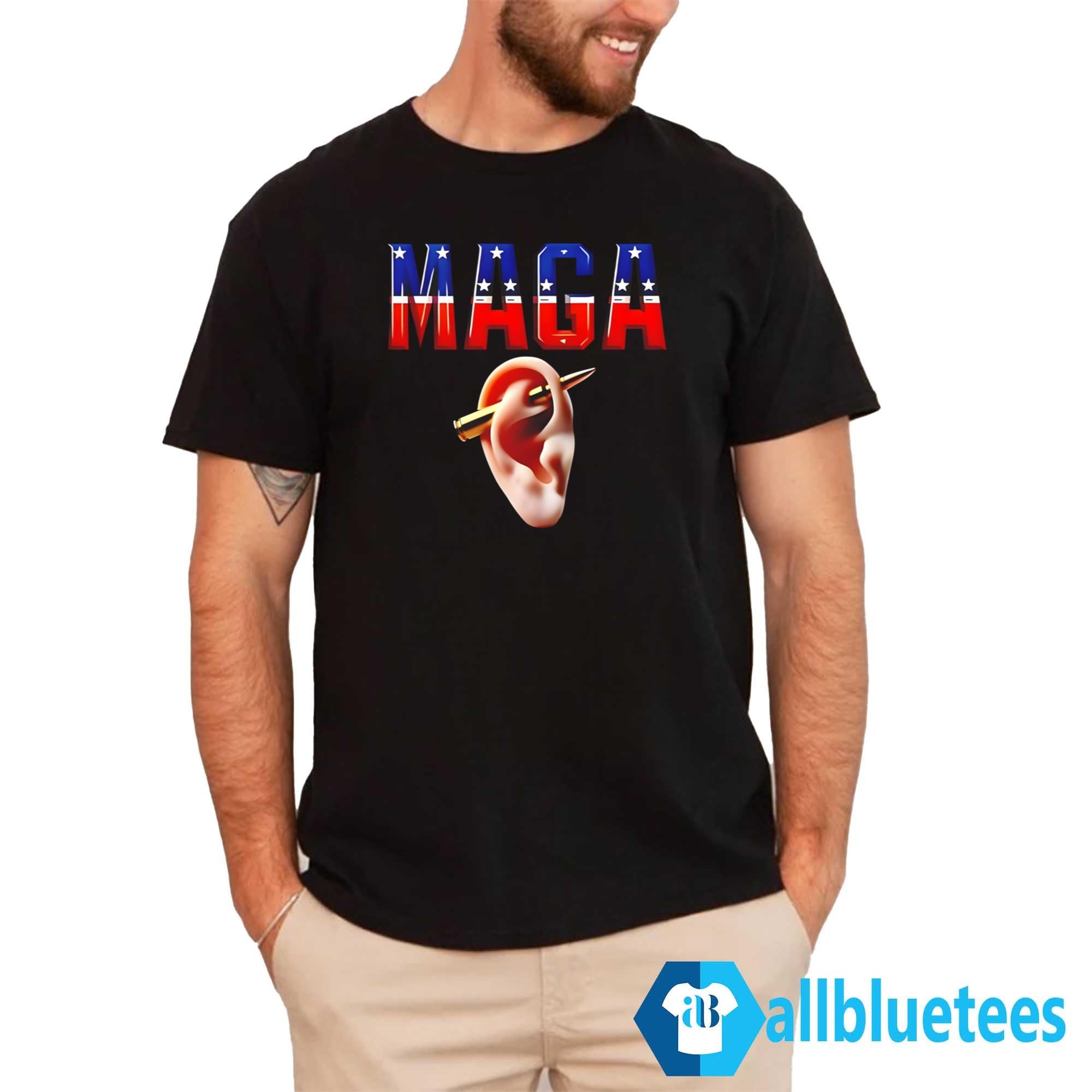 Donald Trump Bullet Ears MAGA New Piercing 2024 Shirt