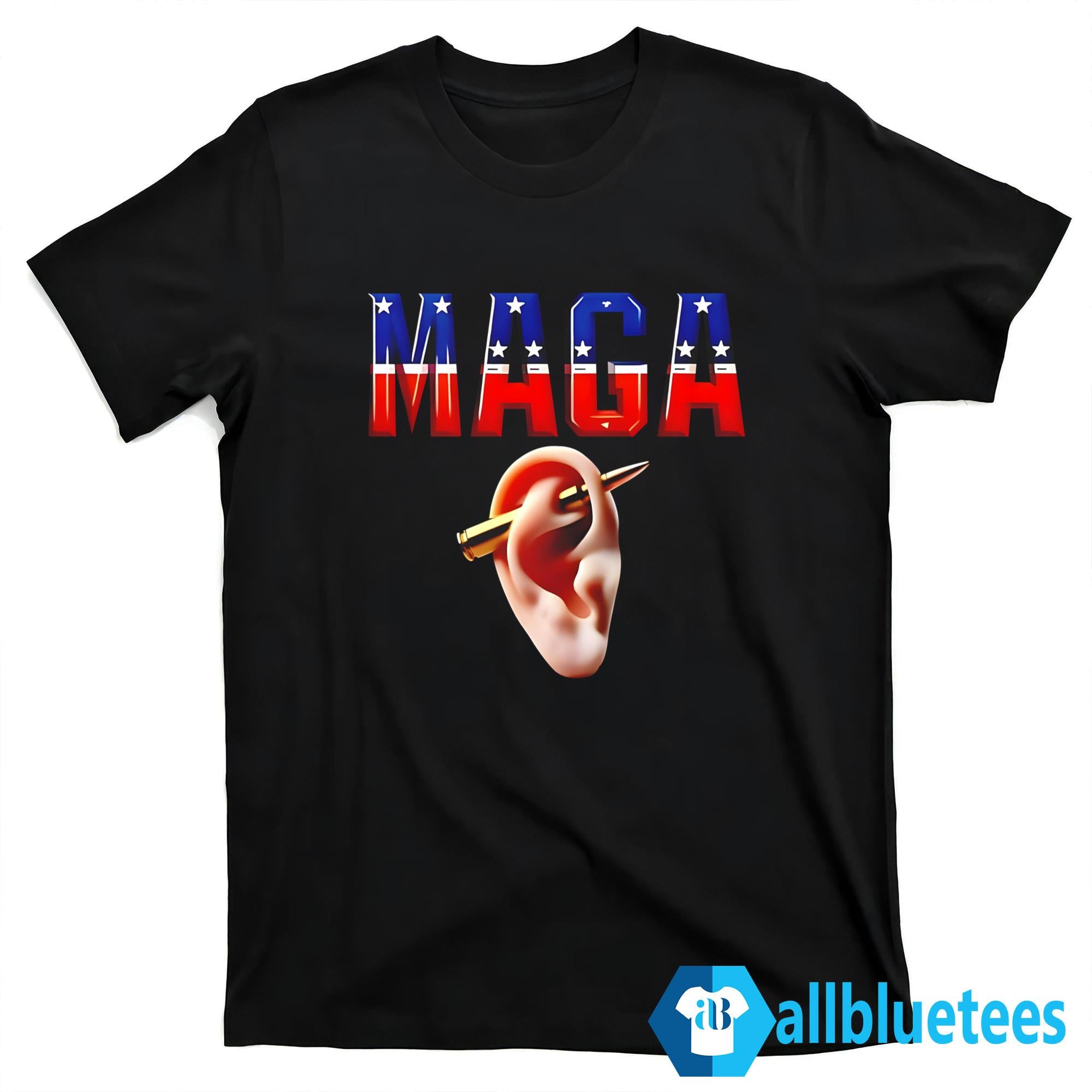 Donald Trump Bullet Ears MAGA New Piercing 2024 Shirt