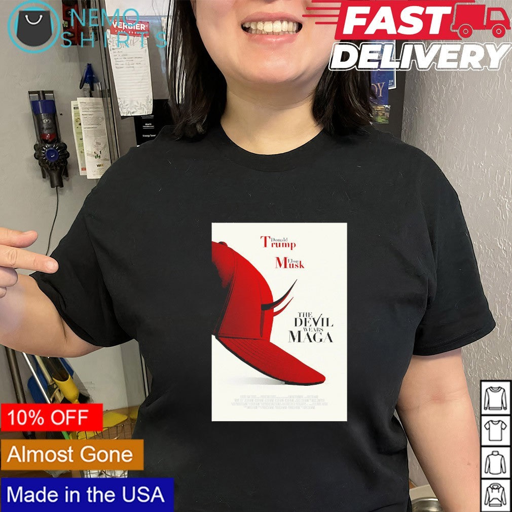 Donald Trump Elon Musk the devil wears Maga shirt