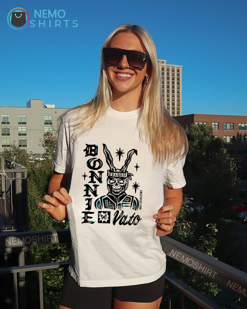 Donnie Darko Vato Frankie rabit skull shirt