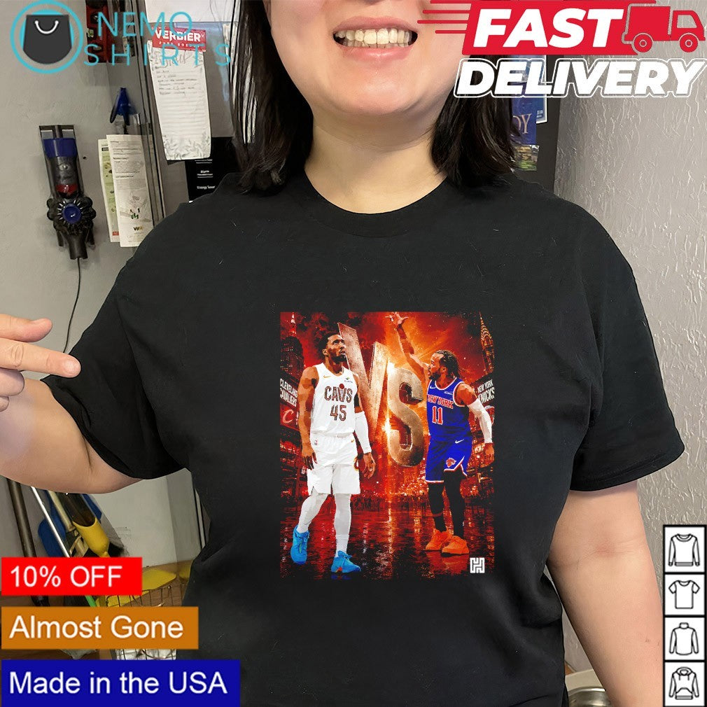Donovan Mitchell Cavaliers vs Jalen Brunson NY Knicks matchup teams shirt
