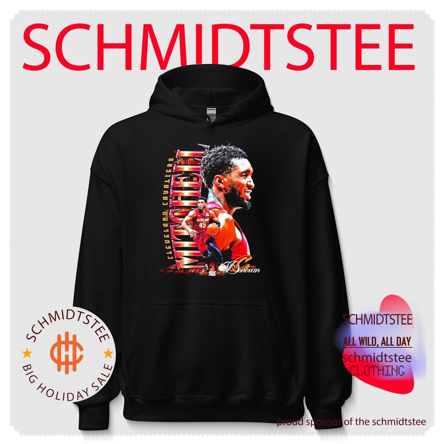 Donovan Mitchell Cleveland Cavaliers signature player collage shirt