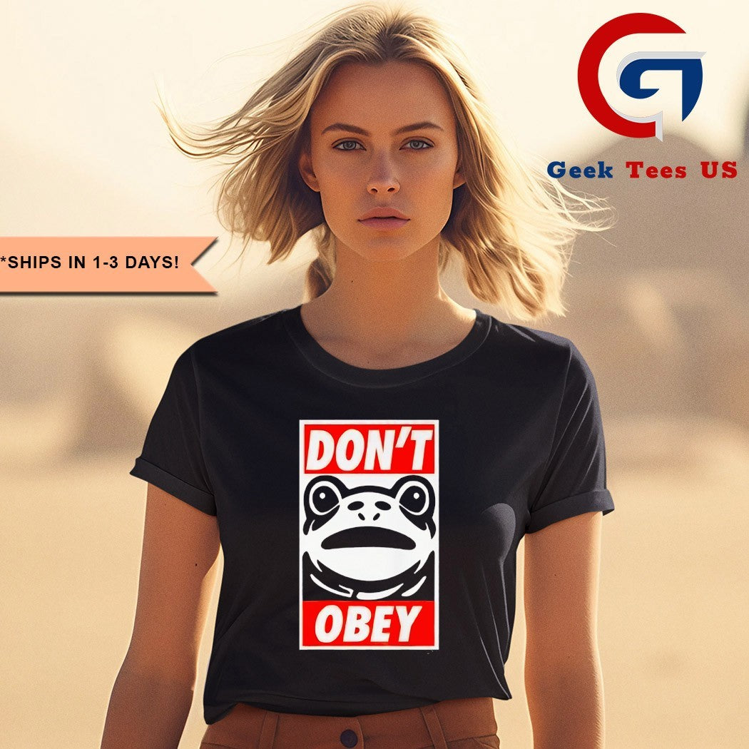 Dont Obey Portland Frog shirt