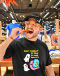Don’t forget to talk to your ghosts and pink snail shirt