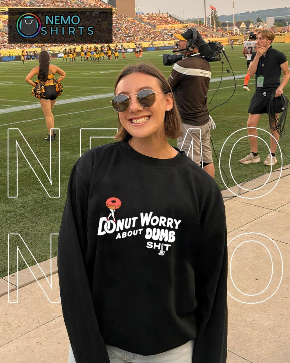 Donut worry about dumb shit phrase shirt