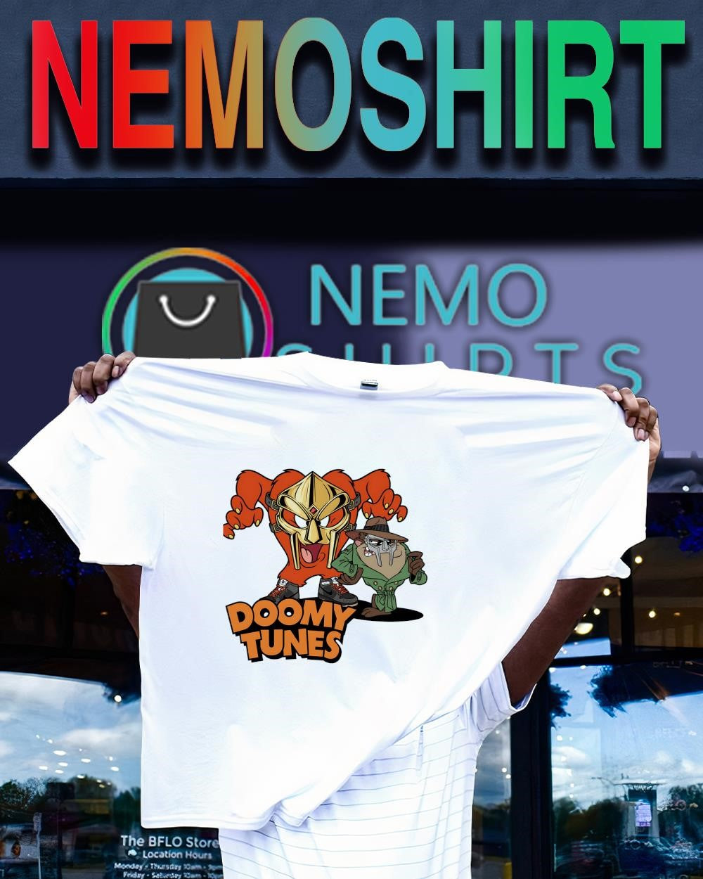 Doomy Tunes Looney Tunes character Taz shirt