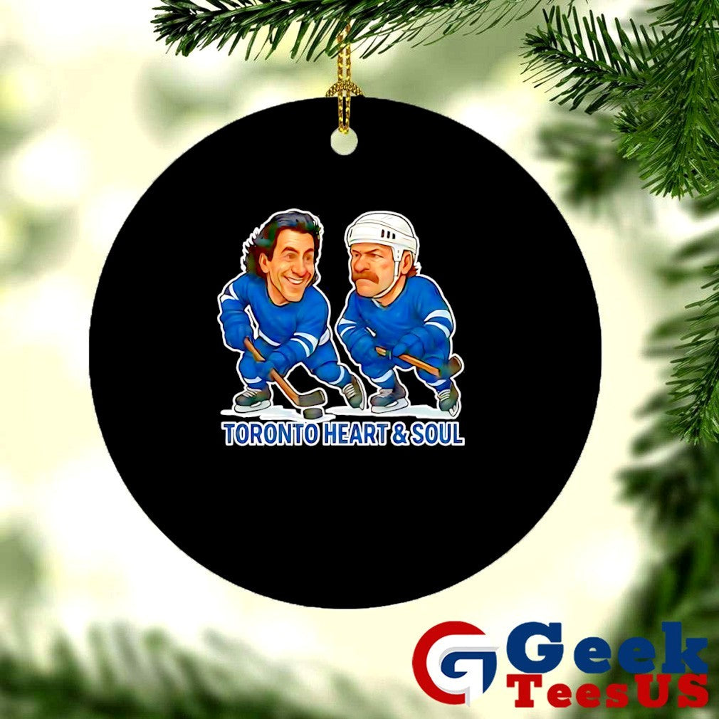 Doug Gilmour and Wendel Clark Toronto Heart & Soul Hockey caricatures T-shirt