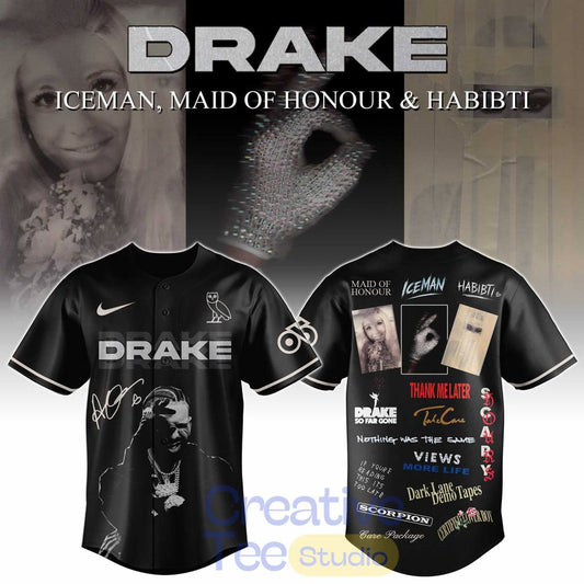 Drake Iceman Maid of Honour & Habibti Special Baseball Jersey
