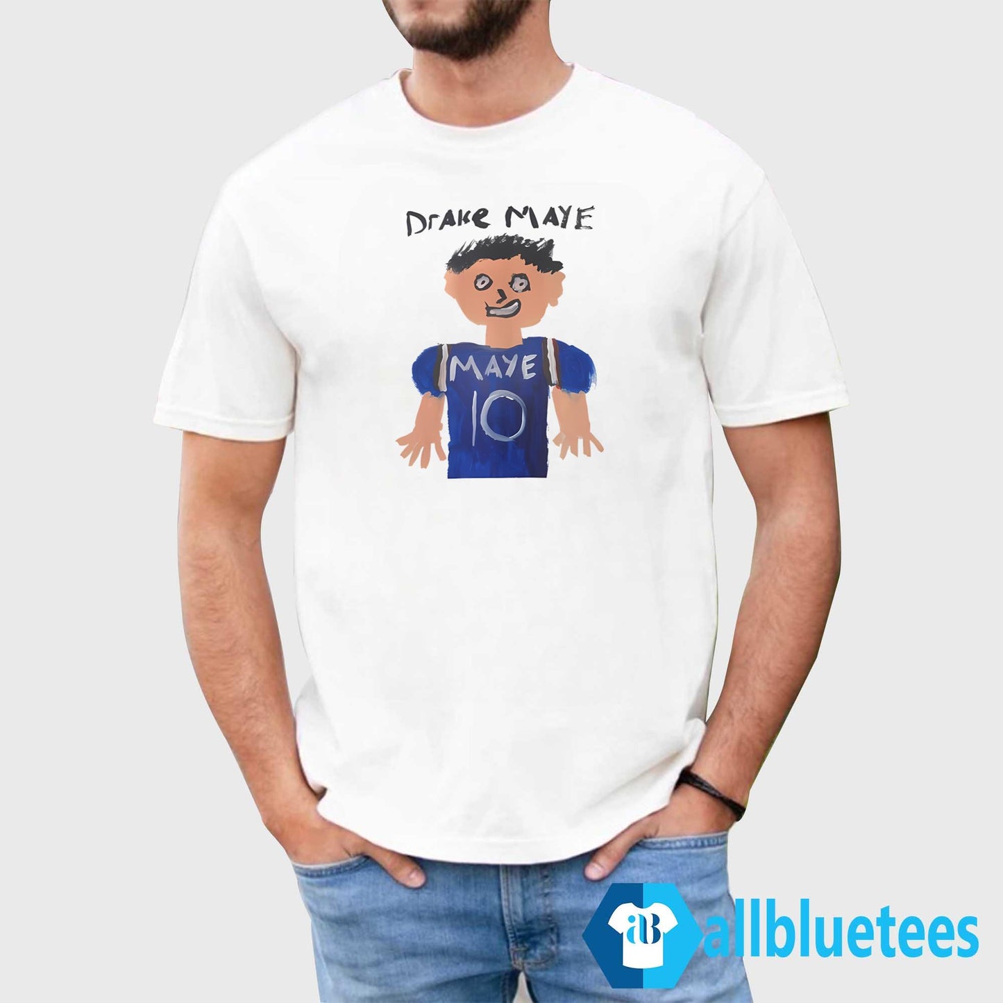 Drake Maye Paint Shirt