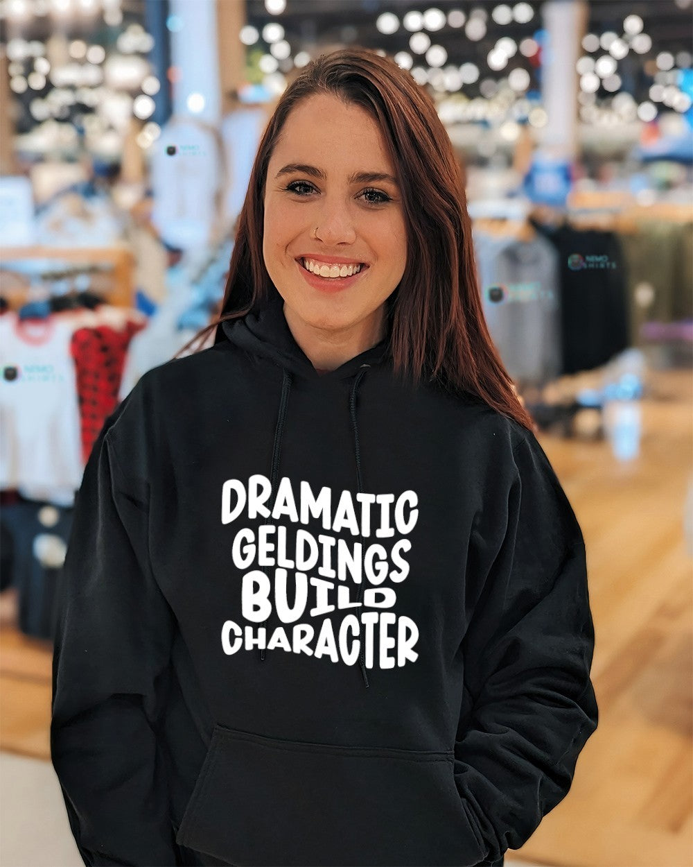 Dramatic geldings build character shirt