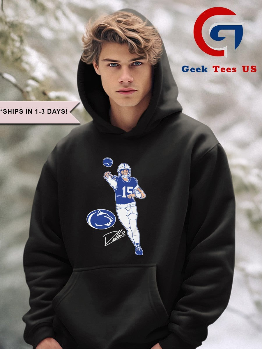 Drew Allar 15 Penn State Nittany Lions Football Superstar Pose signature shirt