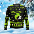Drugs Not Hugs Don’t Touch Me Ugly Christmas Sweater