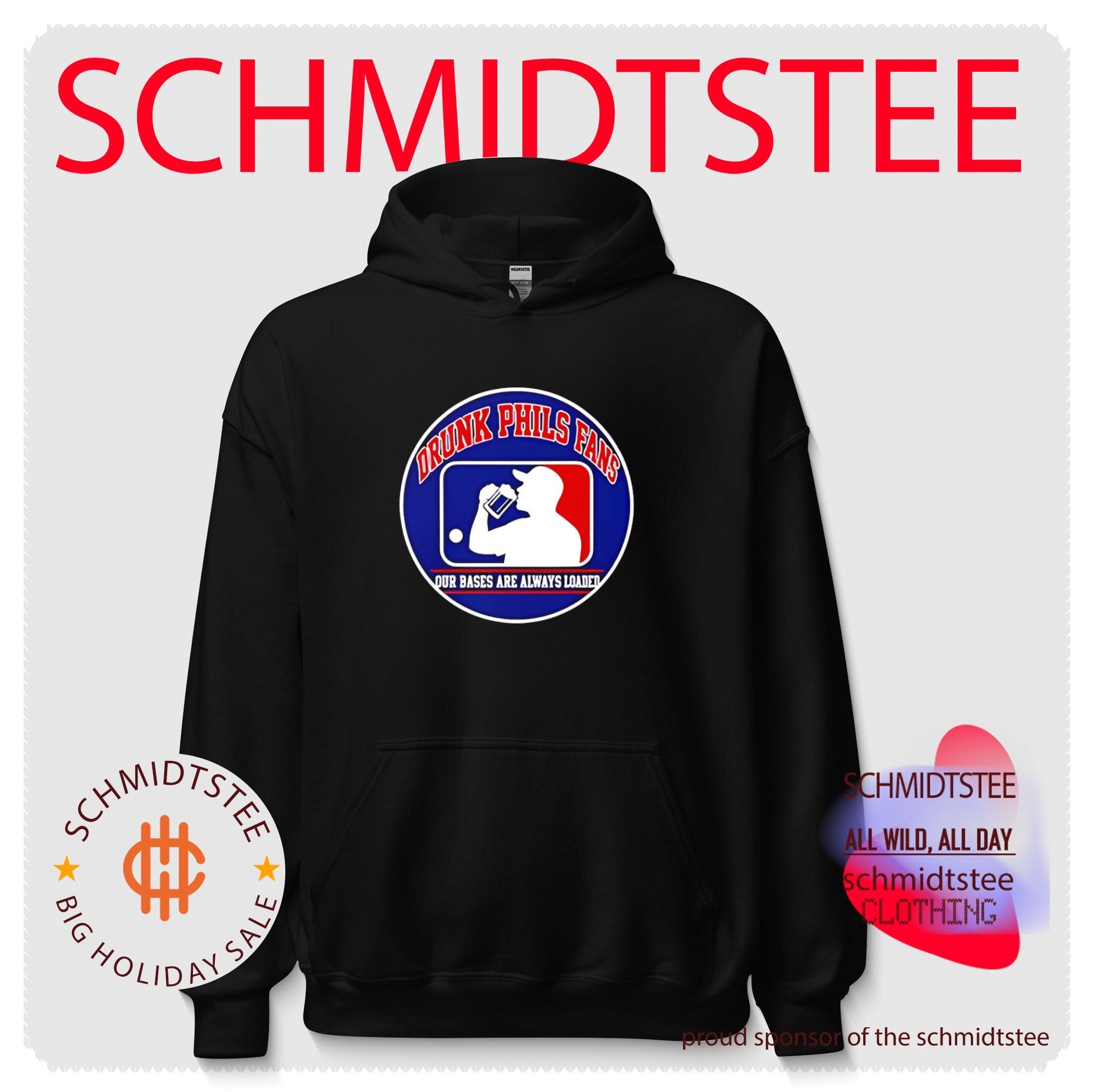 Drunk Phils Fans featuring Major League Baseball logo shirt