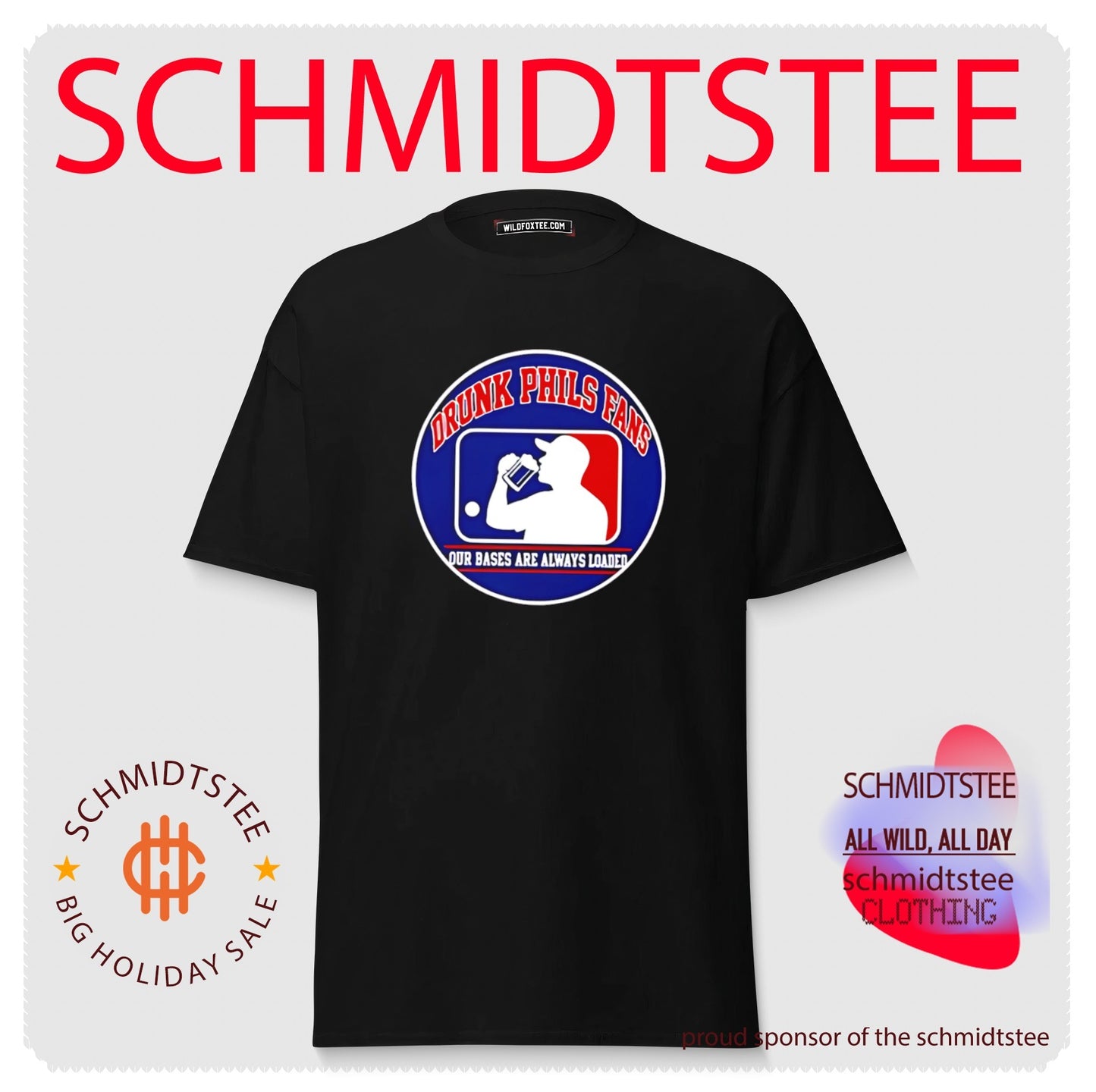 Drunk Phils Fans featuring Major League Baseball logo shirt